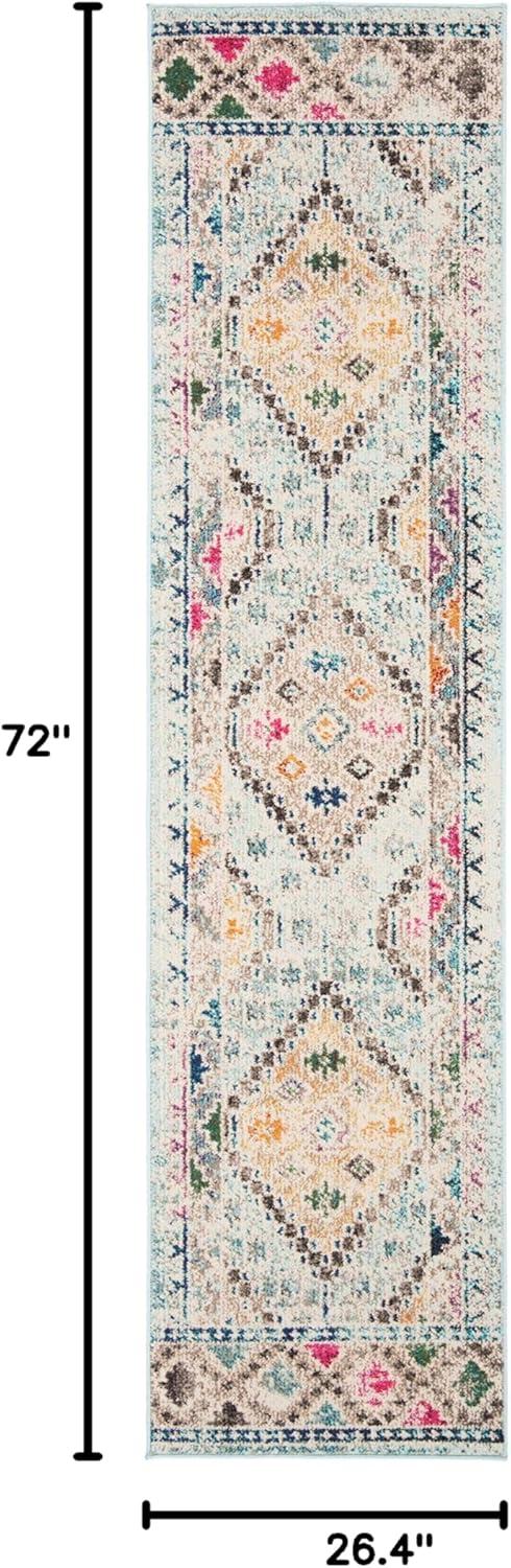 image:imageSAFAVIEH Area Rug 8x10 Madison Collection Large Black amp Yellow Boho Diamond Distressed Design NonShedding amp Easy Cleaning Ideal for Living Room Bedroom Office Dining Space MAD418ZBlueYellow