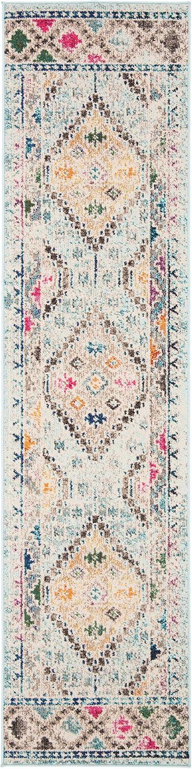image:imageSAFAVIEH Area Rug 8x10 Madison Collection Large Black amp Yellow Boho Diamond Distressed Design NonShedding amp Easy Cleaning Ideal for Living Room Bedroom Office Dining Space MAD418ZBlueYellow