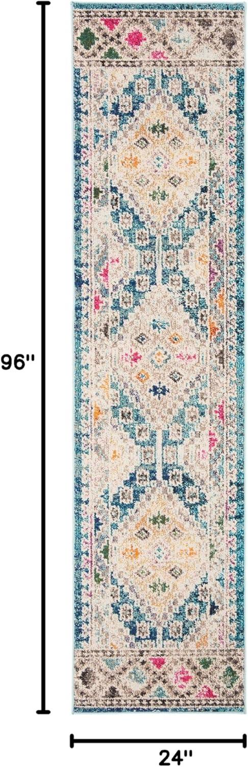 image:imageSAFAVIEH Area Rug 8x10 Madison Collection Large Black amp Yellow Boho Diamond Distressed Design NonShedding amp Easy Cleaning Ideal for Living Room Bedroom Office Dining Space MAD418ZDark BlueYellow