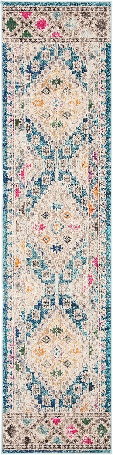 image:imageSAFAVIEH Area Rug 8x10 Madison Collection Large Black amp Yellow Boho Diamond Distressed Design NonShedding amp Easy Cleaning Ideal for Living Room Bedroom Office Dining Space MAD418ZDark BlueYellow