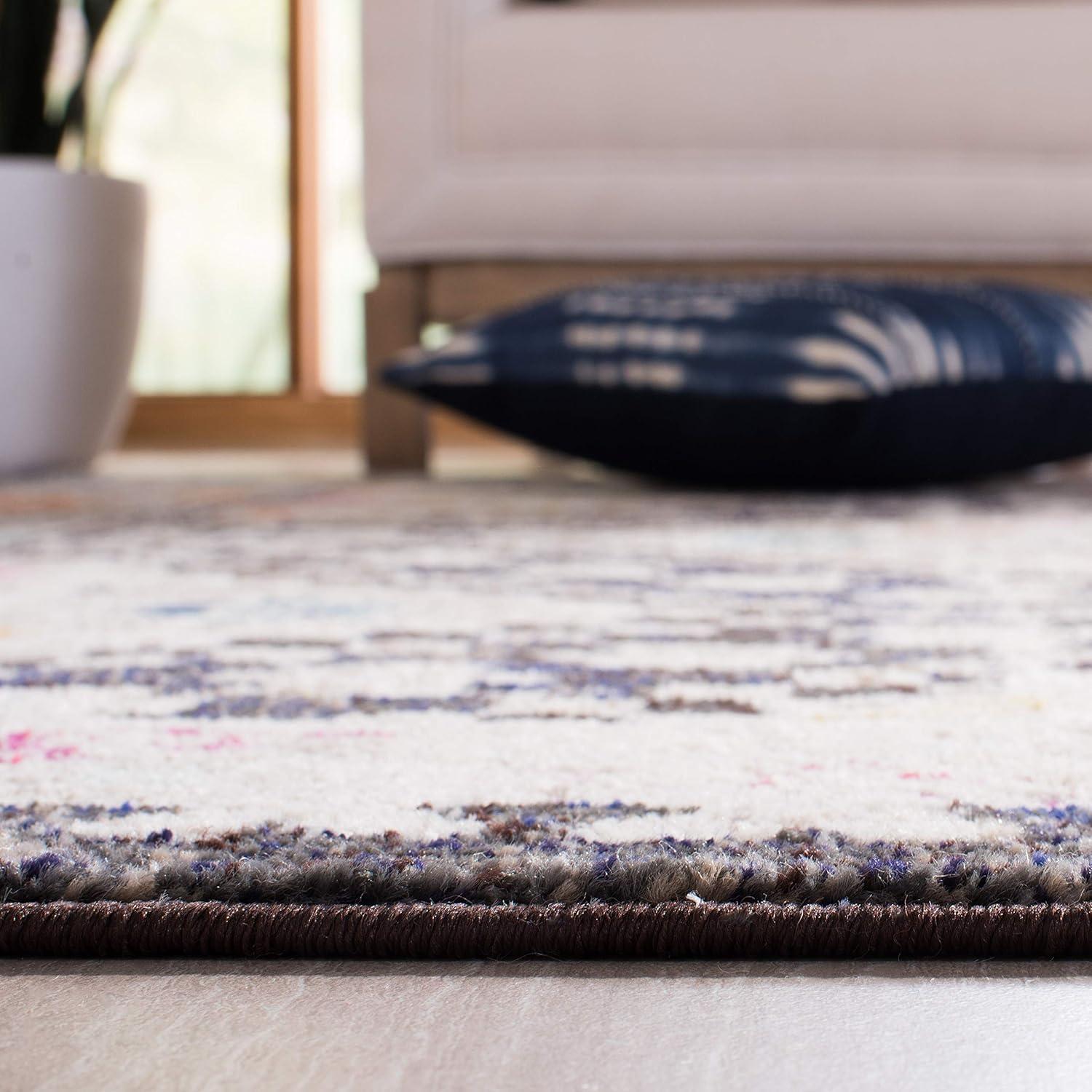 image:imageSAFAVIEH Area Rug 8x10 Madison Collection Large Black amp Yellow Boho Diamond Distressed Design NonShedding amp Easy Cleaning Ideal for Living Room Bedroom Office Dining Space MAD418ZBlackYellow