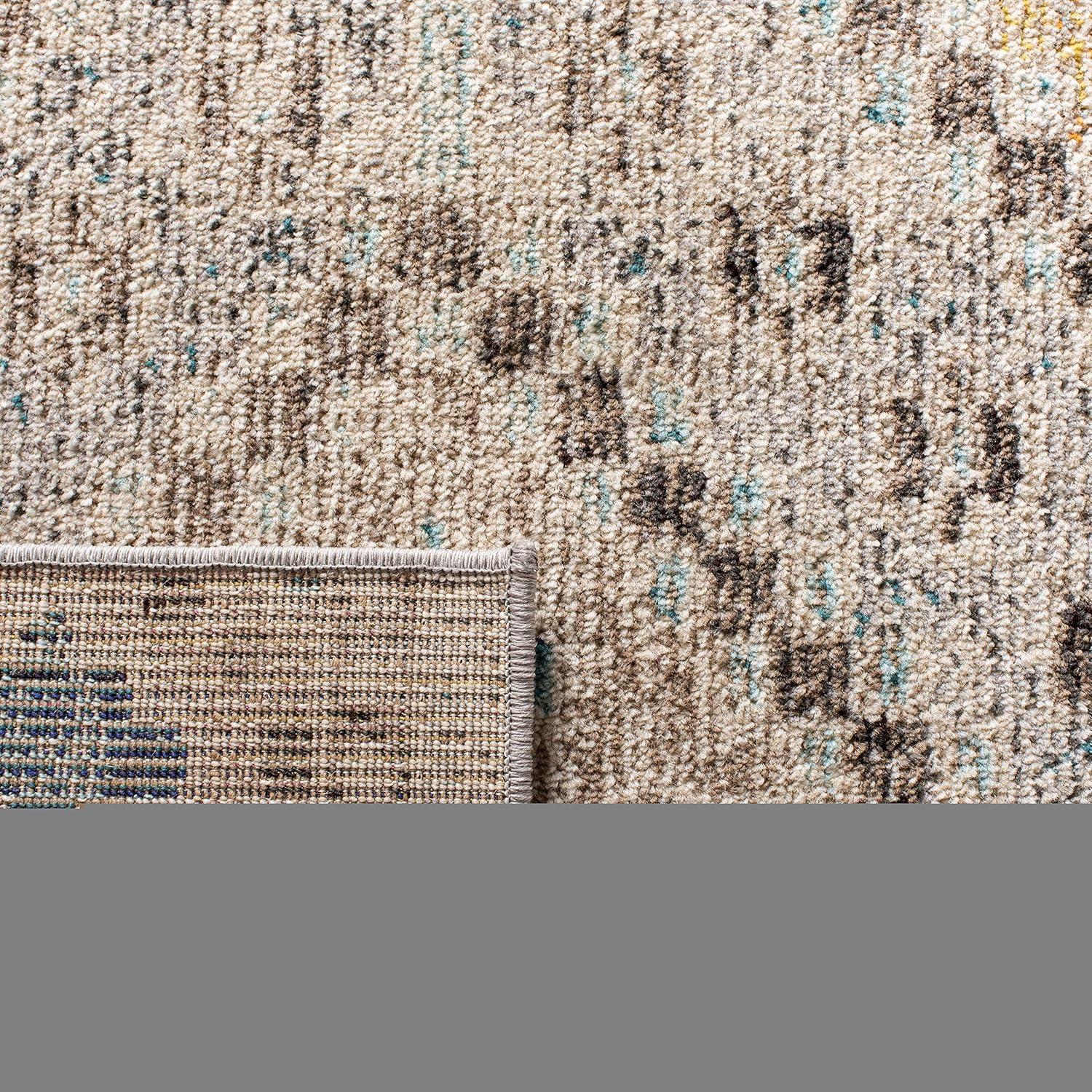 image:imageSAFAVIEH Area Rug 8x10 Madison Collection Large Black amp Yellow Boho Diamond Distressed Design NonShedding amp Easy Cleaning Ideal for Living Room Bedroom Office Dining Space MAD418ZGreyYellow
