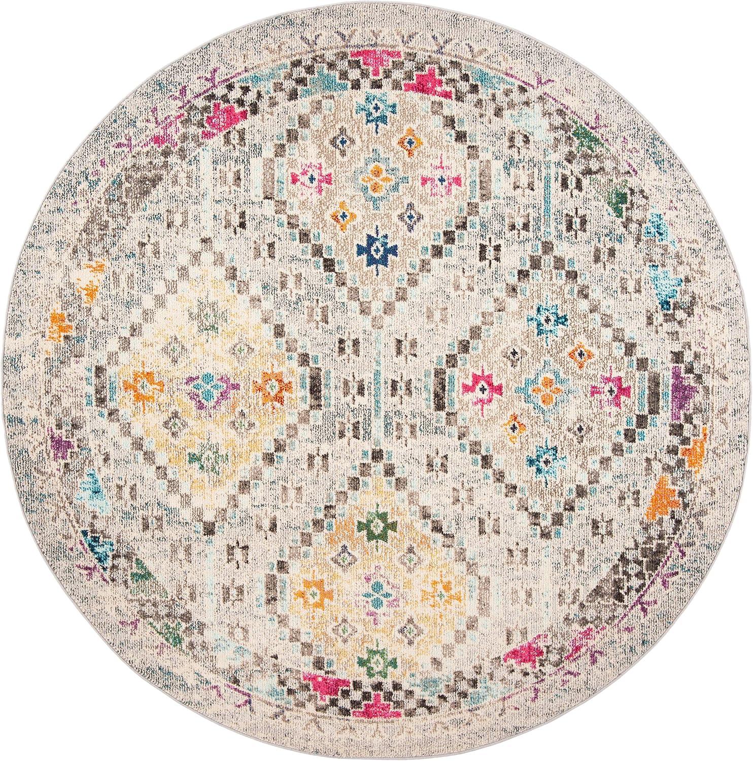 image:imageSAFAVIEH Area Rug 8x10 Madison Collection Large Black amp Yellow Boho Diamond Distressed Design NonShedding amp Easy Cleaning Ideal for Living Room Bedroom Office Dining Space MAD418ZGreyYellow