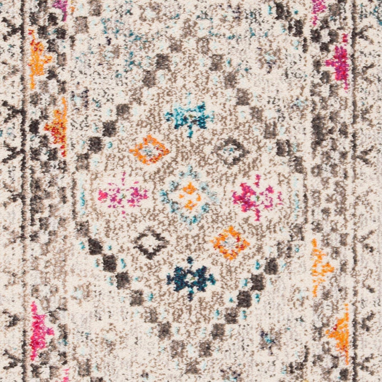 image:imageSAFAVIEH Area Rug 8x10 Madison Collection Large Black amp Yellow Boho Diamond Distressed Design NonShedding amp Easy Cleaning Ideal for Living Room Bedroom Office Dining Space MAD418ZGreyYellow