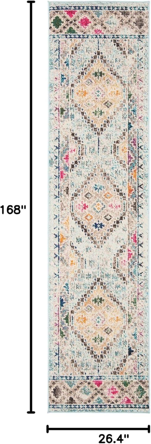 image:imageSAFAVIEH Area Rug 8x10 Madison Collection Large Black amp Yellow Boho Diamond Distressed Design NonShedding amp Easy Cleaning Ideal for Living Room Bedroom Office Dining Space MAD418ZBlueYellow