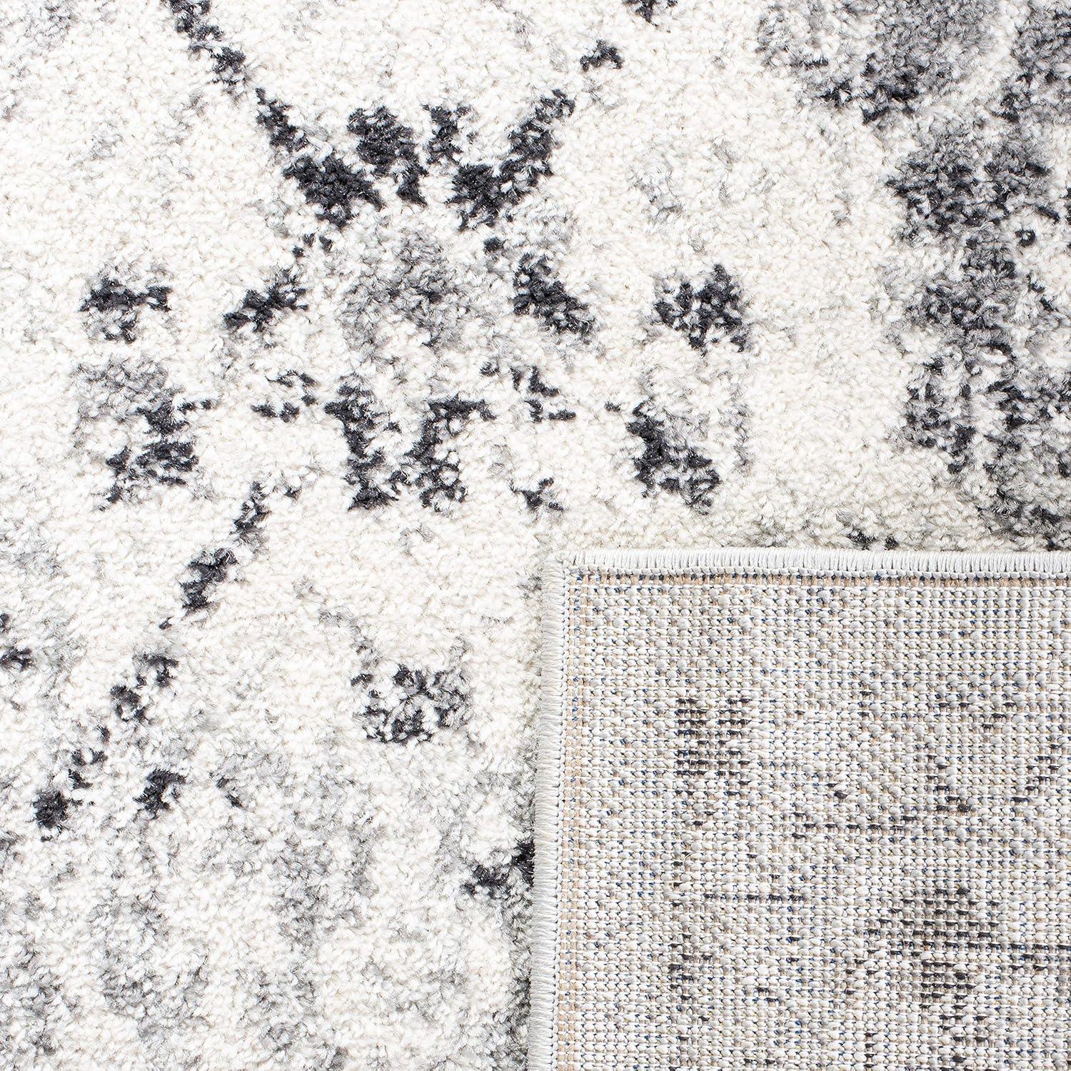image:imageSAFAVIEH Area Rug 8x10 Madison Collection Large Cream amp Multi Boho Chic Distressed Design NonShedding amp Easy Cleaning Ideal for Living Room Bedroom Office Dining Space MAD611BSilverGrey