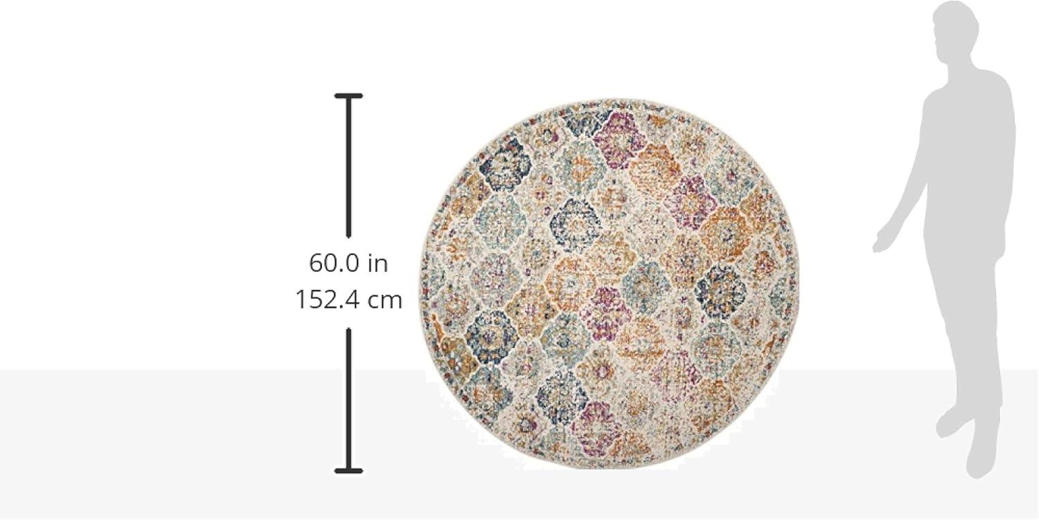 image:imageSAFAVIEH Area Rug 8x10 Madison Collection Large Cream amp Multi Boho Chic Distressed Design NonShedding amp Easy Cleaning Ideal for Living Room Bedroom Office Dining Space MAD611BCreamMulti