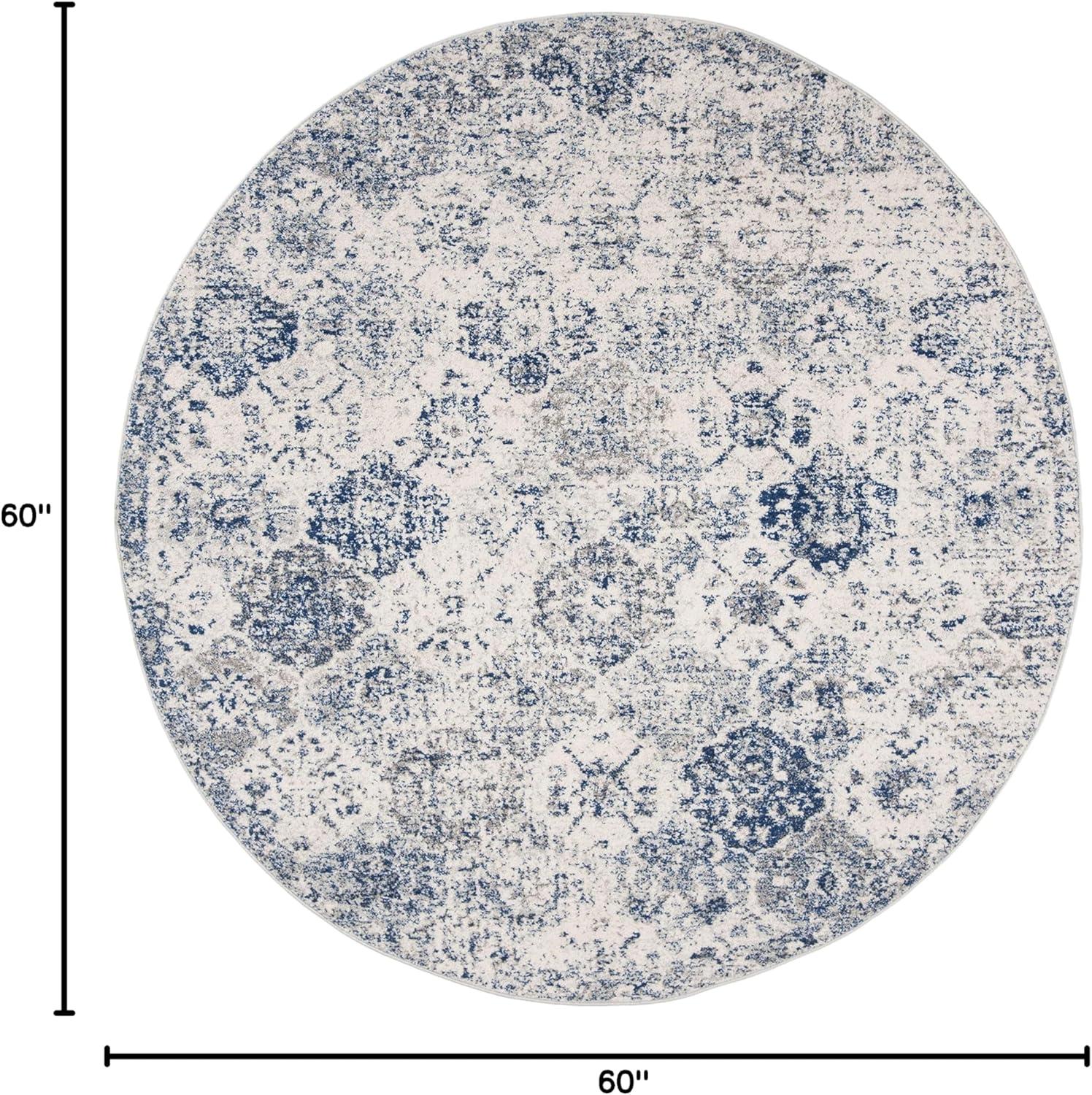 image:imageSAFAVIEH Area Rug 8x10 Madison Collection Large Cream amp Multi Boho Chic Distressed Design NonShedding amp Easy Cleaning Ideal for Living Room Bedroom Office Dining Space MAD611BWhiteRoyal Blue