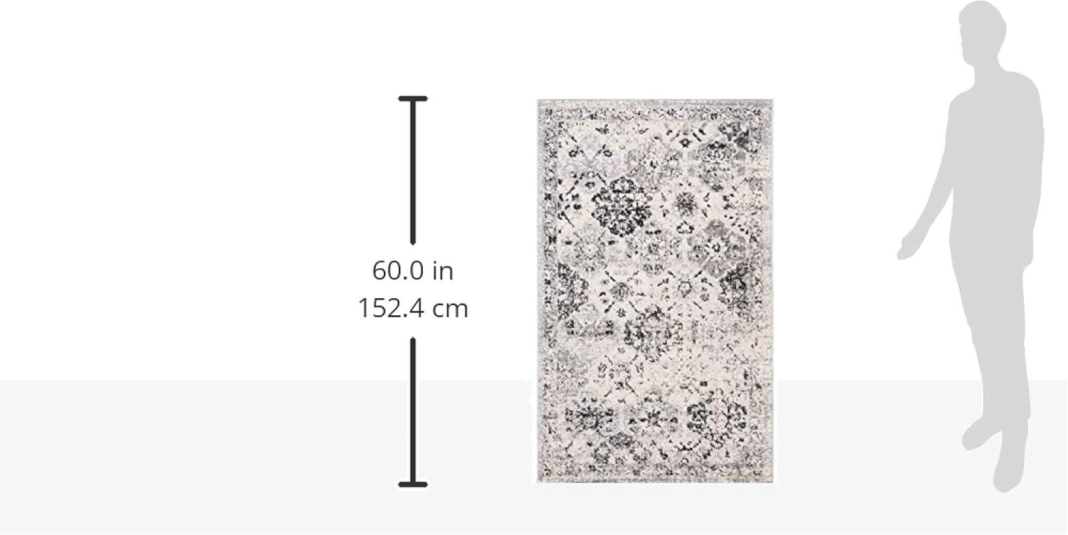 image:imageSAFAVIEH Area Rug 8x10 Madison Collection Large Cream amp Multi Boho Chic Distressed Design NonShedding amp Easy Cleaning Ideal for Living Room Bedroom Office Dining Space MAD611BSilverGrey