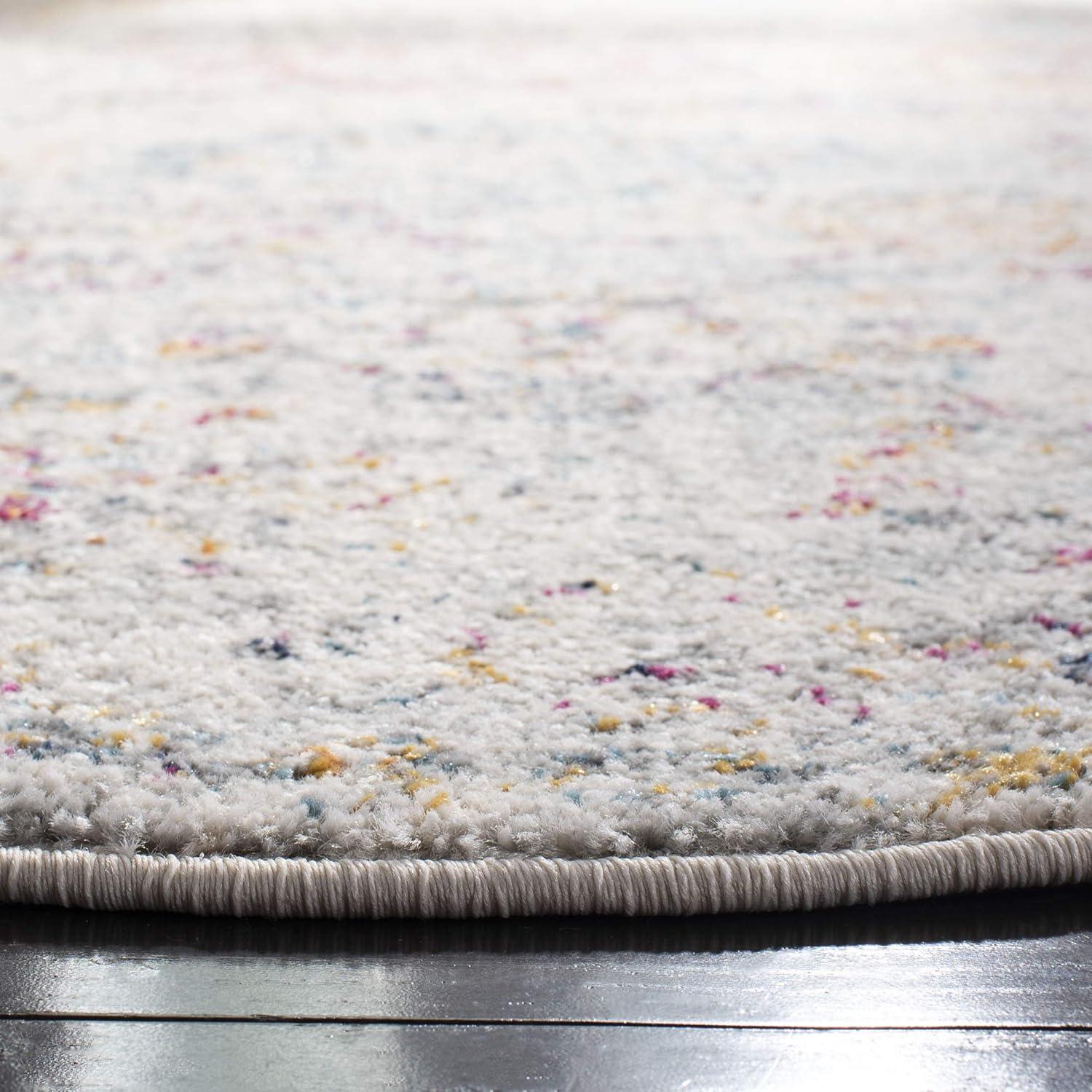 image:imageSAFAVIEH Area Rug 8x10 Madison Collection Large Cream amp Multi Boho Chic Distressed Design NonShedding amp Easy Cleaning Ideal for Living Room Bedroom Office Dining Space MAD611BGreyGold