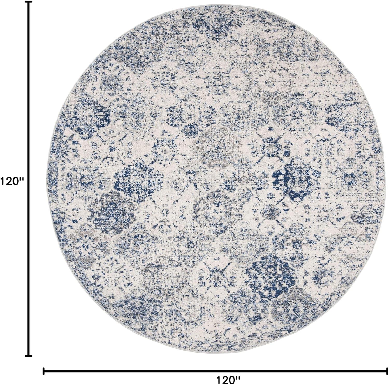 image:imageSAFAVIEH Area Rug 8x10 Madison Collection Large Cream amp Multi Boho Chic Distressed Design NonShedding amp Easy Cleaning Ideal for Living Room Bedroom Office Dining Space MAD611BWhiteRoyal Blue