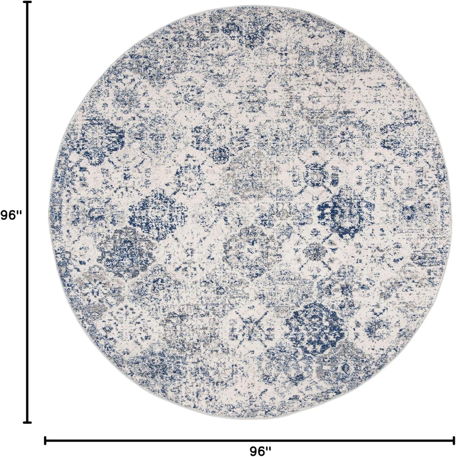 image:imageSAFAVIEH Area Rug 8x10 Madison Collection Large Cream amp Multi Boho Chic Distressed Design NonShedding amp Easy Cleaning Ideal for Living Room Bedroom Office Dining Space MAD611BWhiteRoyal Blue