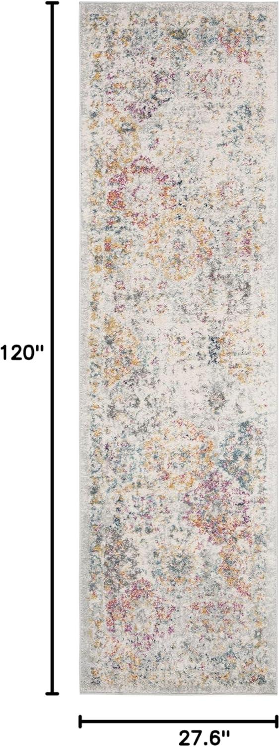 image:imageSAFAVIEH Area Rug 8x10 Madison Collection Large Cream amp Multi Boho Chic Distressed Design NonShedding amp Easy Cleaning Ideal for Living Room Bedroom Office Dining Space MAD611BGreyGold