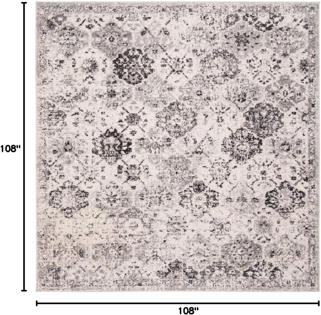 image:imageSAFAVIEH Area Rug 8x10 Madison Collection Large Cream amp Multi Boho Chic Distressed Design NonShedding amp Easy Cleaning Ideal for Living Room Bedroom Office Dining Space MAD611BSilverGrey