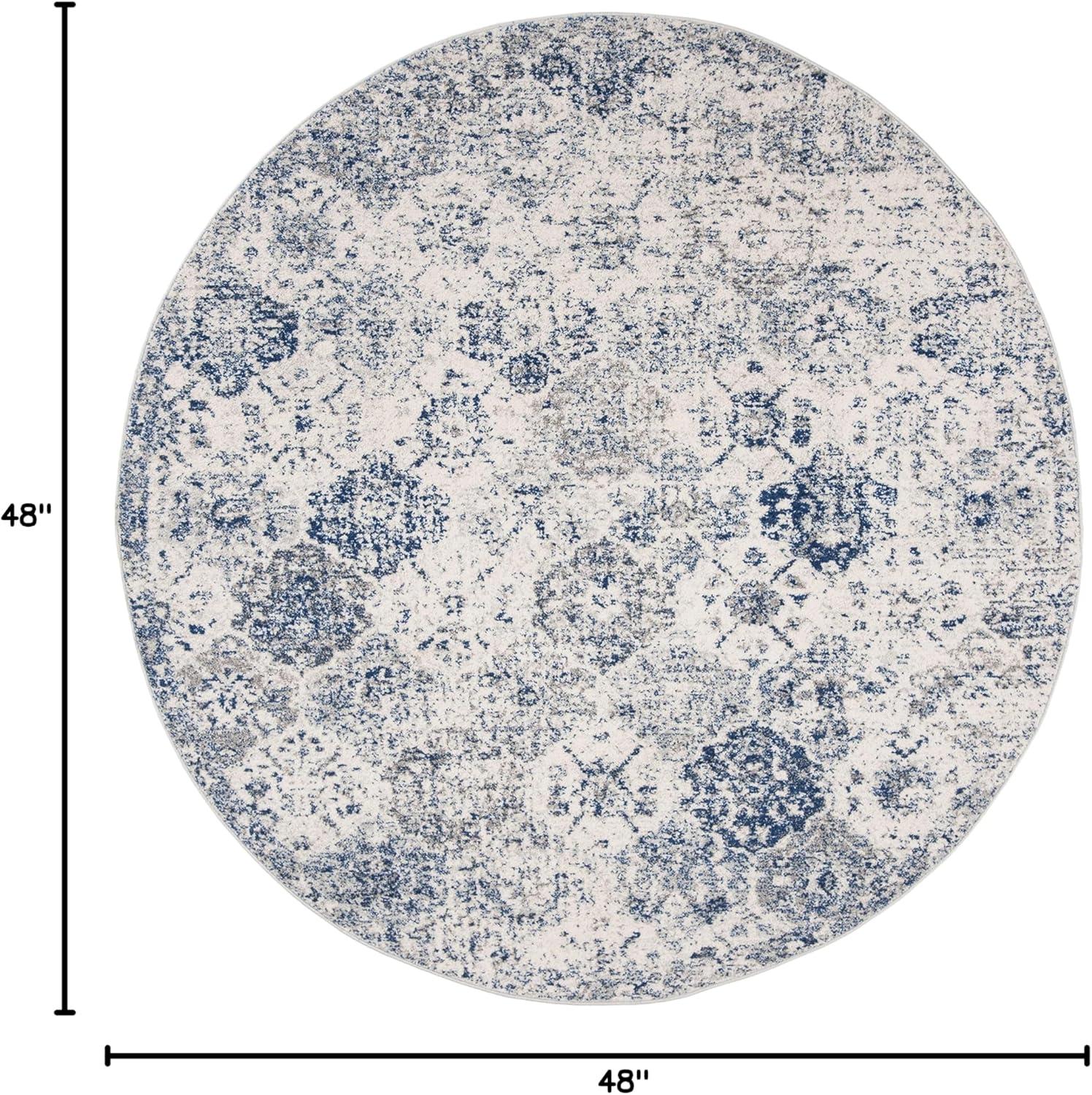 image:imageSAFAVIEH Area Rug 8x10 Madison Collection Large Cream amp Multi Boho Chic Distressed Design NonShedding amp Easy Cleaning Ideal for Living Room Bedroom Office Dining Space MAD611BWhiteRoyal Blue