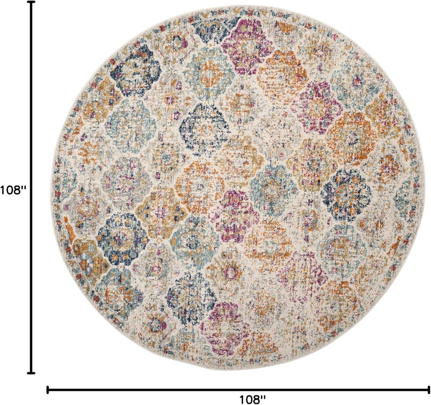 image:imageSAFAVIEH Area Rug 8x10 Madison Collection Large Cream amp Multi Boho Chic Distressed Design NonShedding amp Easy Cleaning Ideal for Living Room Bedroom Office Dining Space MAD611BCreamMulti