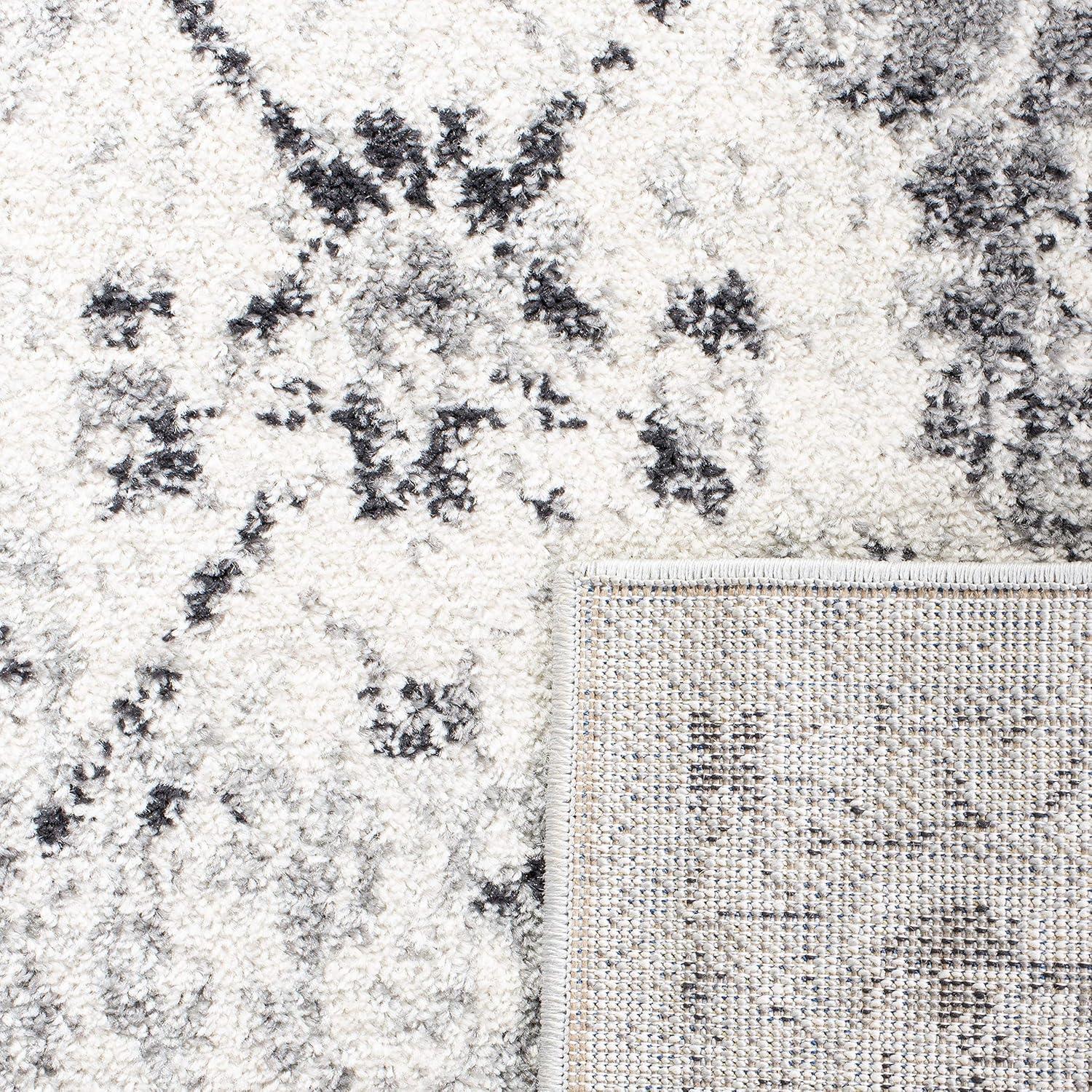 image:imageSAFAVIEH Area Rug 8x10 Madison Collection Large Cream amp Multi Boho Chic Distressed Design NonShedding amp Easy Cleaning Ideal for Living Room Bedroom Office Dining Space MAD611BSilverGrey