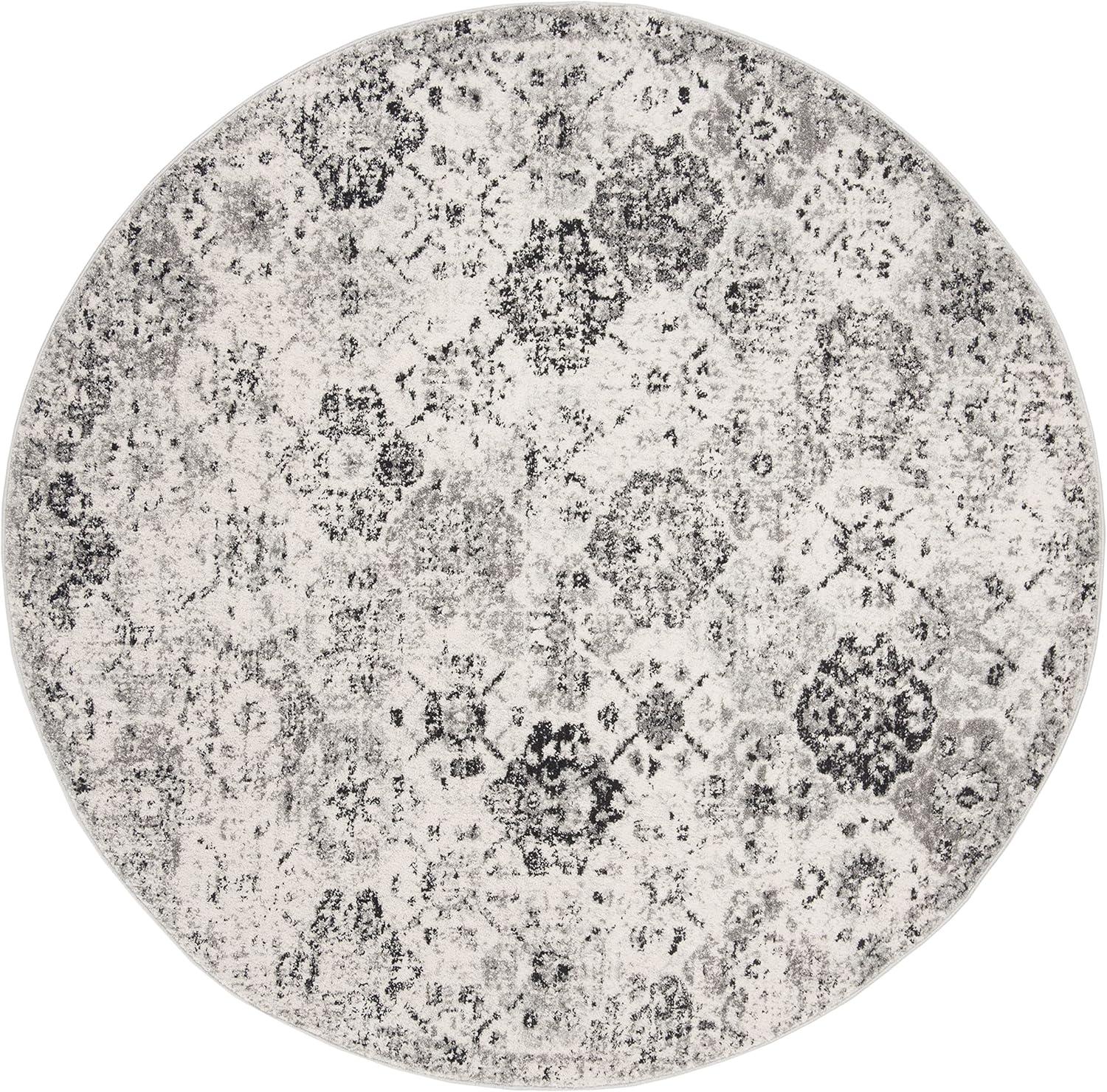 image:imageSAFAVIEH Area Rug 8x10 Madison Collection Large Cream amp Multi Boho Chic Distressed Design NonShedding amp Easy Cleaning Ideal for Living Room Bedroom Office Dining Space MAD611BSilverGrey
