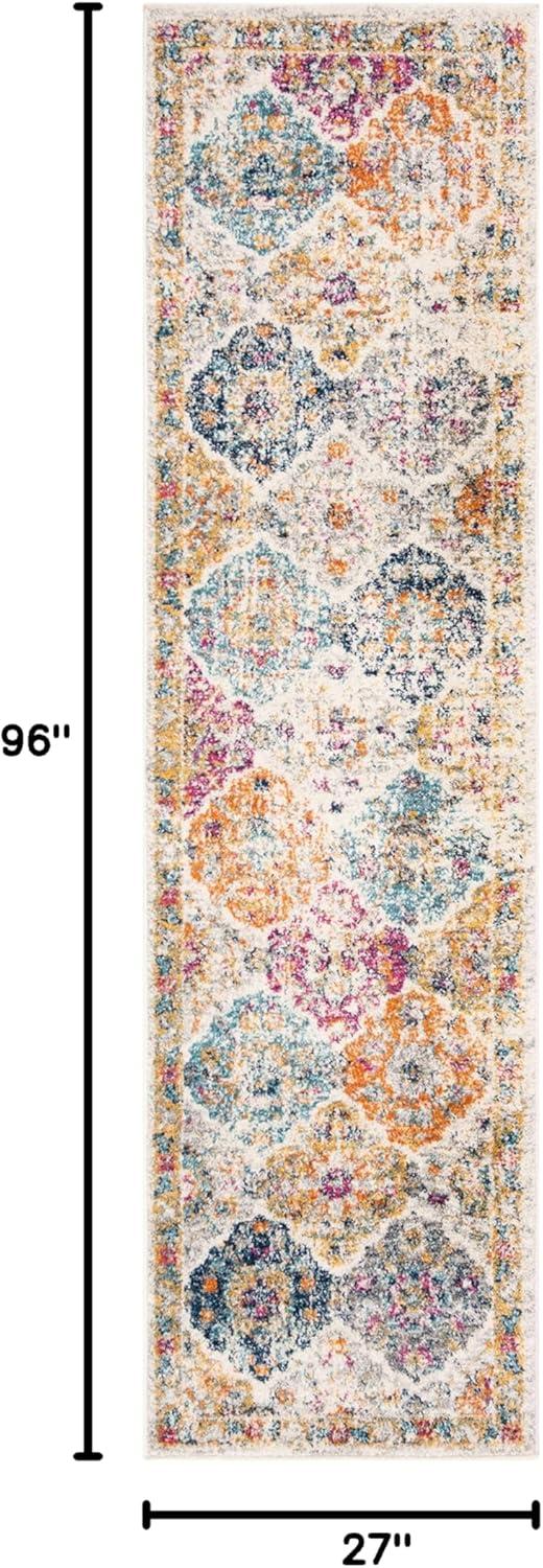 image:imageSAFAVIEH Area Rug 8x10 Madison Collection Large Cream amp Multi Boho Chic Distressed Design NonShedding amp Easy Cleaning Ideal for Living Room Bedroom Office Dining Space MAD611BCreamMulti