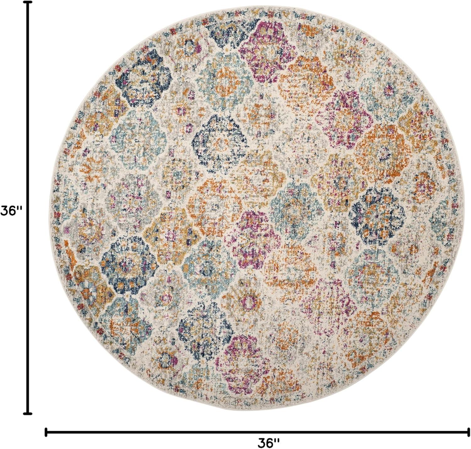 image:imageSAFAVIEH Area Rug 8x10 Madison Collection Large Cream amp Multi Boho Chic Distressed Design NonShedding amp Easy Cleaning Ideal for Living Room Bedroom Office Dining Space MAD611BCreamMulti
