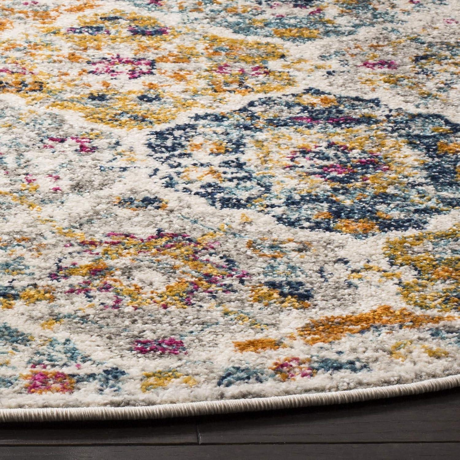image:imageSAFAVIEH Area Rug 8x10 Madison Collection Large Cream amp Multi Boho Chic Distressed Design NonShedding amp Easy Cleaning Ideal for Living Room Bedroom Office Dining Space MAD611BCreamMulti