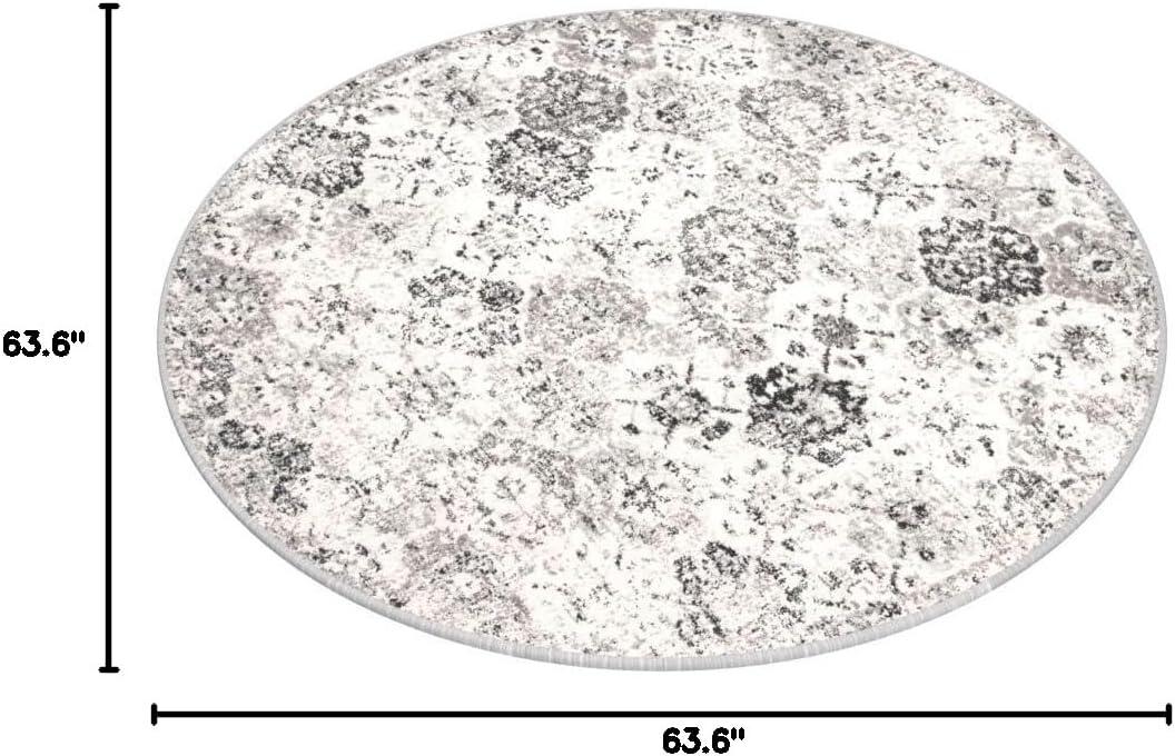 image:imageSAFAVIEH Area Rug 8x10 Madison Collection Large Cream amp Multi Boho Chic Distressed Design NonShedding amp Easy Cleaning Ideal for Living Room Bedroom Office Dining Space MAD611BSilverGrey