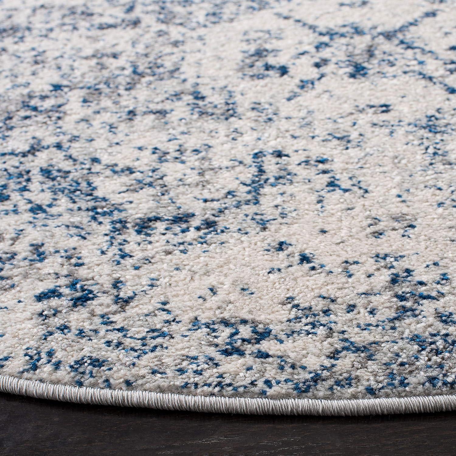 image:imageSAFAVIEH Area Rug 8x10 Madison Collection Large Cream amp Multi Boho Chic Distressed Design NonShedding amp Easy Cleaning Ideal for Living Room Bedroom Office Dining Space MAD611BWhiteRoyal Blue