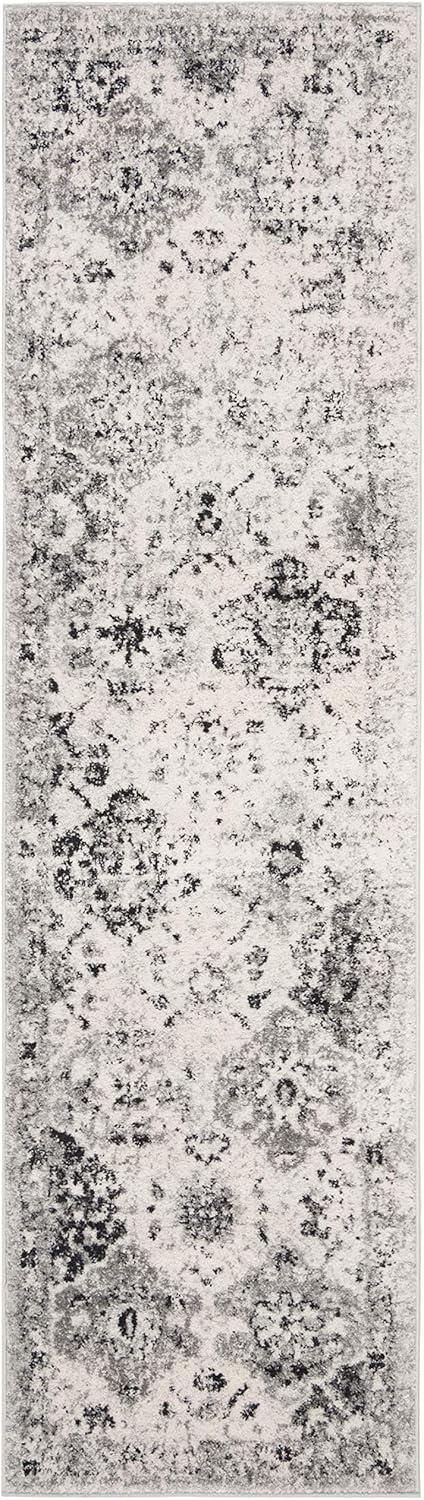 image:imageSAFAVIEH Area Rug 8x10 Madison Collection Large Cream amp Multi Boho Chic Distressed Design NonShedding amp Easy Cleaning Ideal for Living Room Bedroom Office Dining Space MAD611BSilverGrey
