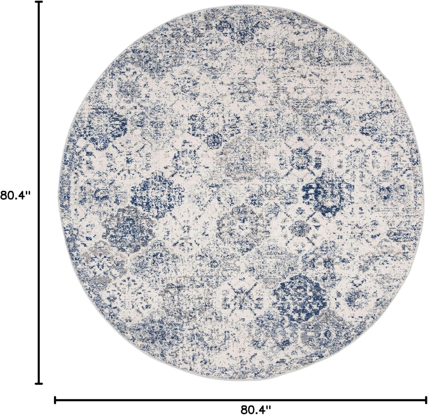 image:imageSAFAVIEH Area Rug 8x10 Madison Collection Large Cream amp Multi Boho Chic Distressed Design NonShedding amp Easy Cleaning Ideal for Living Room Bedroom Office Dining Space MAD611BWhiteRoyal Blue