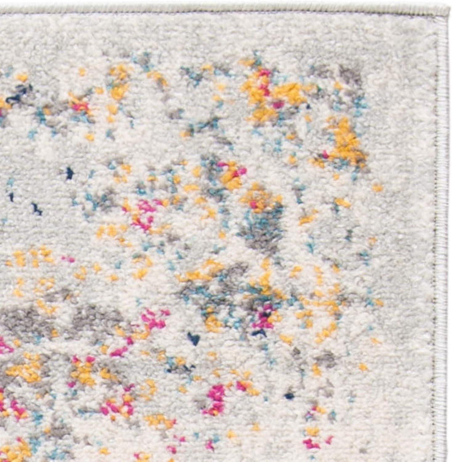 image:imageSAFAVIEH Area Rug 8x10 Madison Collection Large Cream amp Multi Boho Chic Distressed Design NonShedding amp Easy Cleaning Ideal for Living Room Bedroom Office Dining Space MAD611BGreyGold
