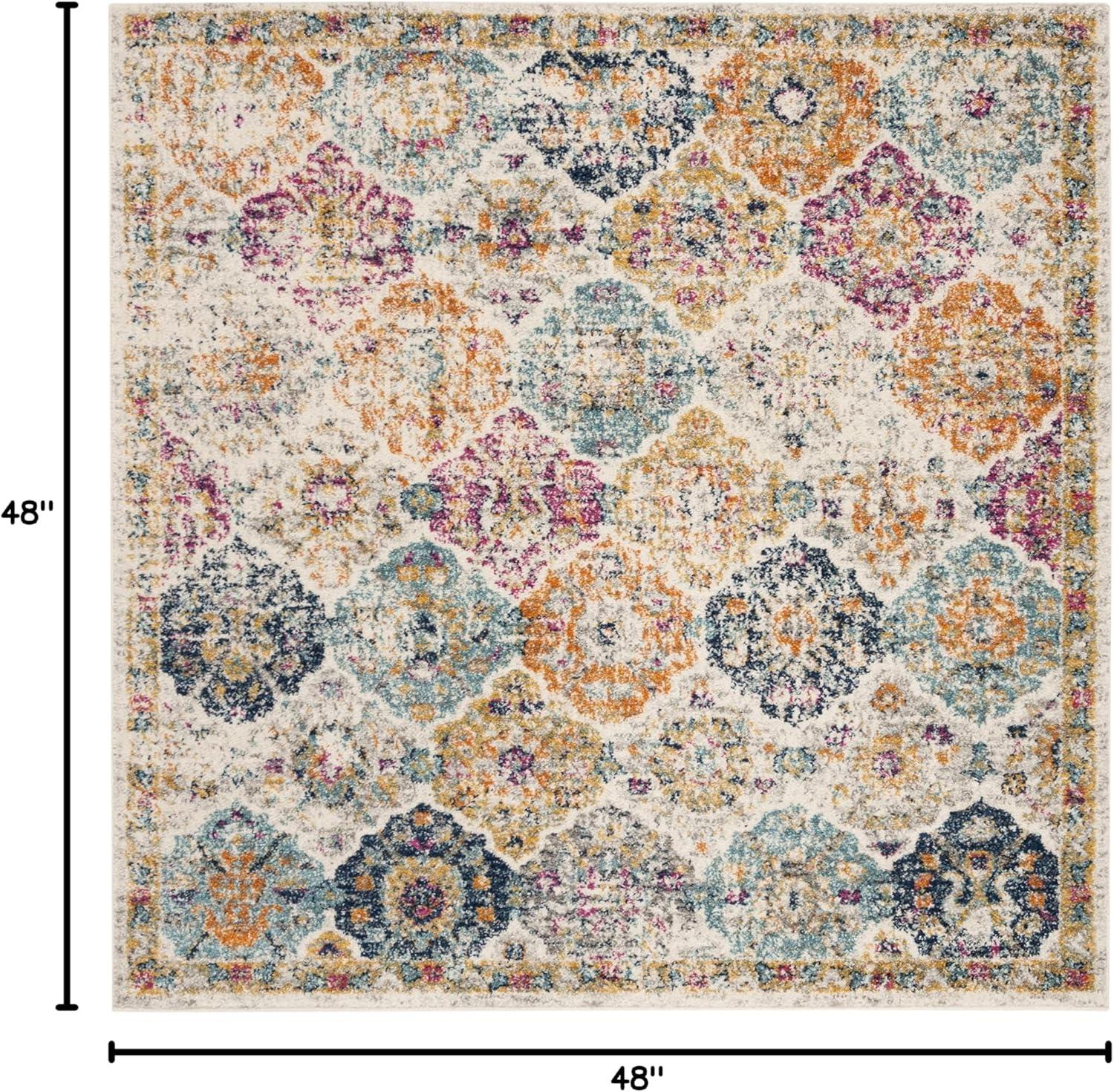 image:imageSAFAVIEH Area Rug 8x10 Madison Collection Large Cream amp Multi Boho Chic Distressed Design NonShedding amp Easy Cleaning Ideal for Living Room Bedroom Office Dining Space MAD611BCreamMulti