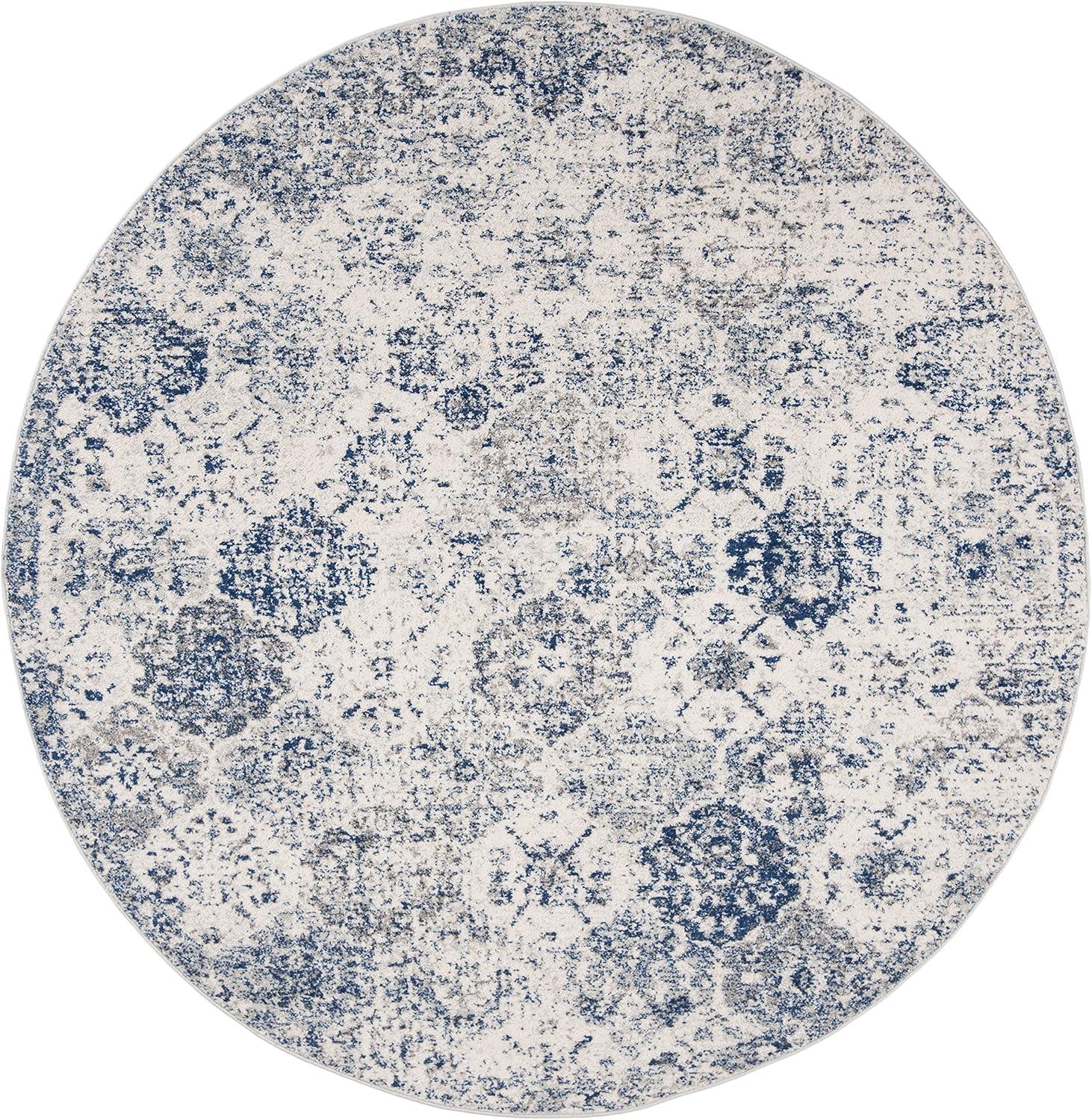 image:imageSAFAVIEH Area Rug 8x10 Madison Collection Large Cream amp Multi Boho Chic Distressed Design NonShedding amp Easy Cleaning Ideal for Living Room Bedroom Office Dining Space MAD611BWhiteRoyal Blue