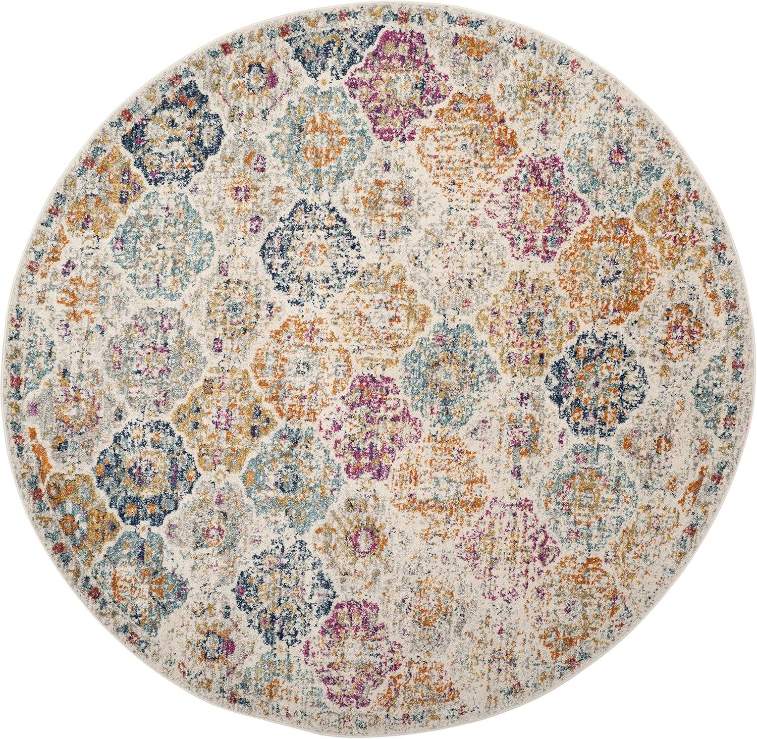 image:imageSAFAVIEH Area Rug 8x10 Madison Collection Large Cream amp Multi Boho Chic Distressed Design NonShedding amp Easy Cleaning Ideal for Living Room Bedroom Office Dining Space MAD611BCreamMulti