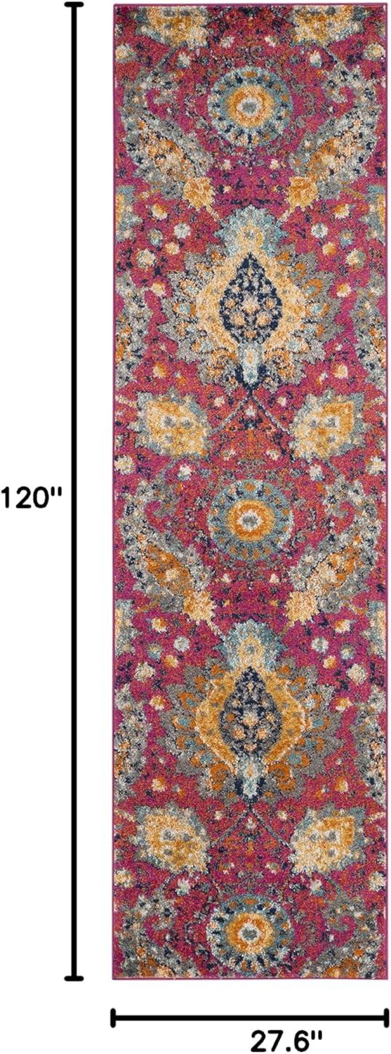 image:imageSAFAVIEH Area Rug 8x10 Madison Collection Large Cream amp Turquoise Boho Chic Glam Paisley Design NonShedding amp Easy Cleaning Ideal for Living Room Bedroom Office Dining Space MAD600EFuchsiaGold