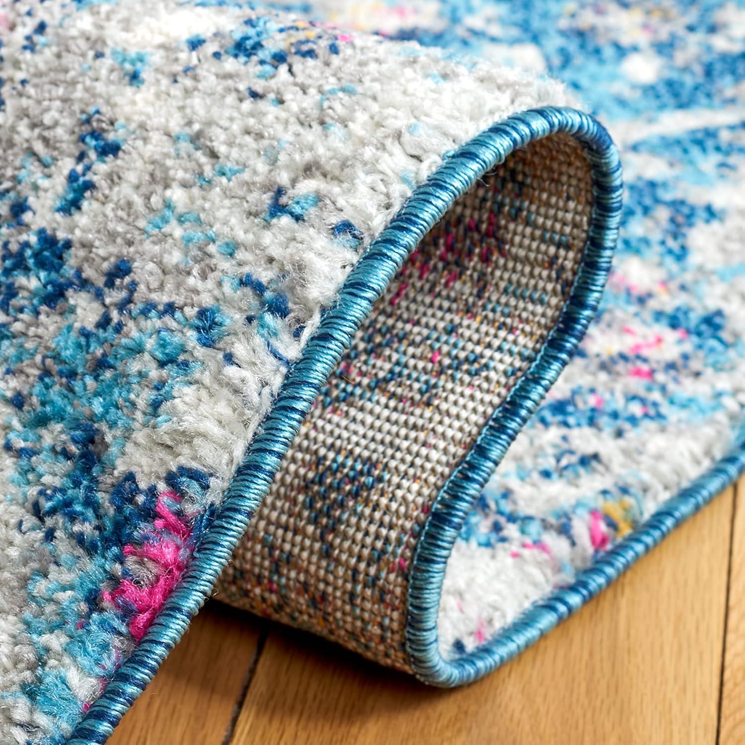 image:imageSAFAVIEH Area Rug 8x10 Madison Collection Large Cream amp Turquoise Boho Chic Glam Paisley Design NonShedding amp Easy Cleaning Ideal for Living Room Bedroom Office Dining Space MAD600EBlueGrey