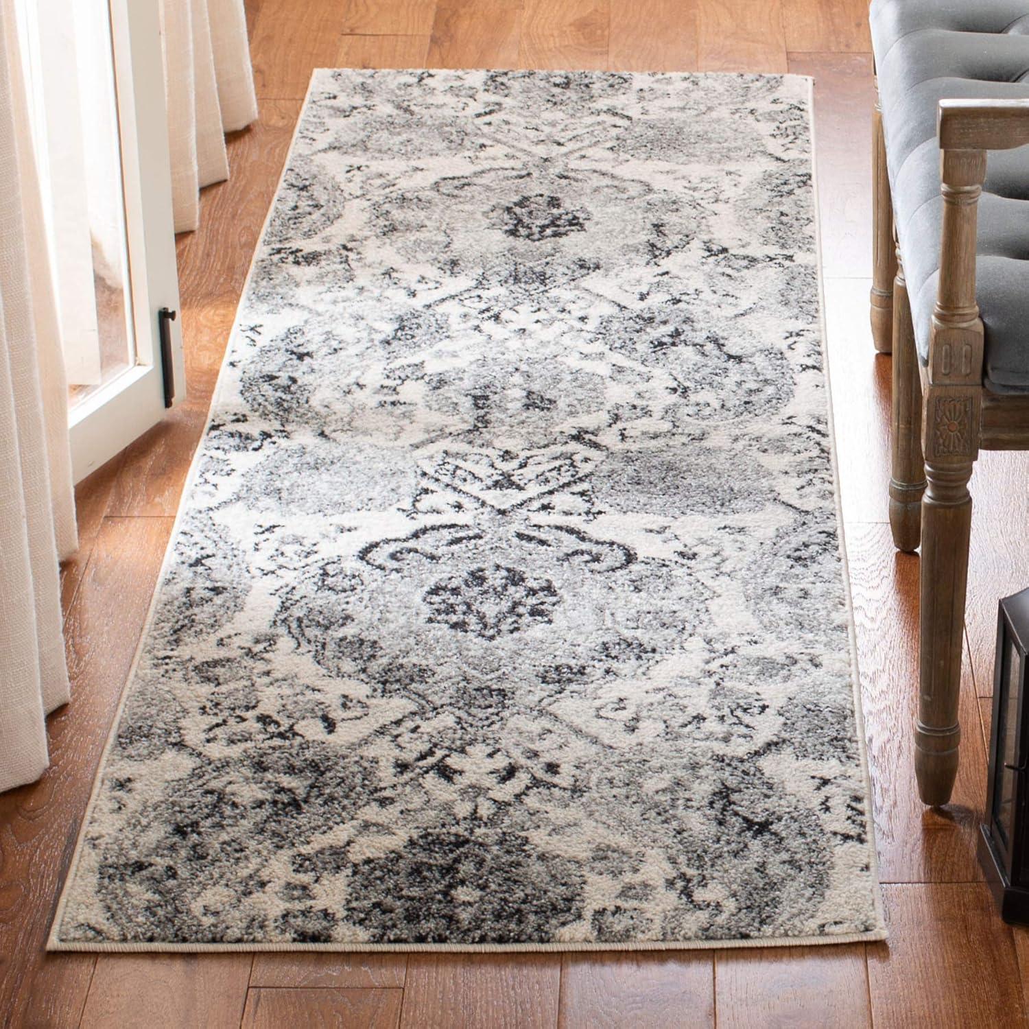 image:imageSAFAVIEH Area Rug 8x10 Madison Collection Large Cream amp Turquoise Boho Chic Glam Paisley Design NonShedding amp Easy Cleaning Ideal for Living Room Bedroom Office Dining Space MAD600ECreamSilver