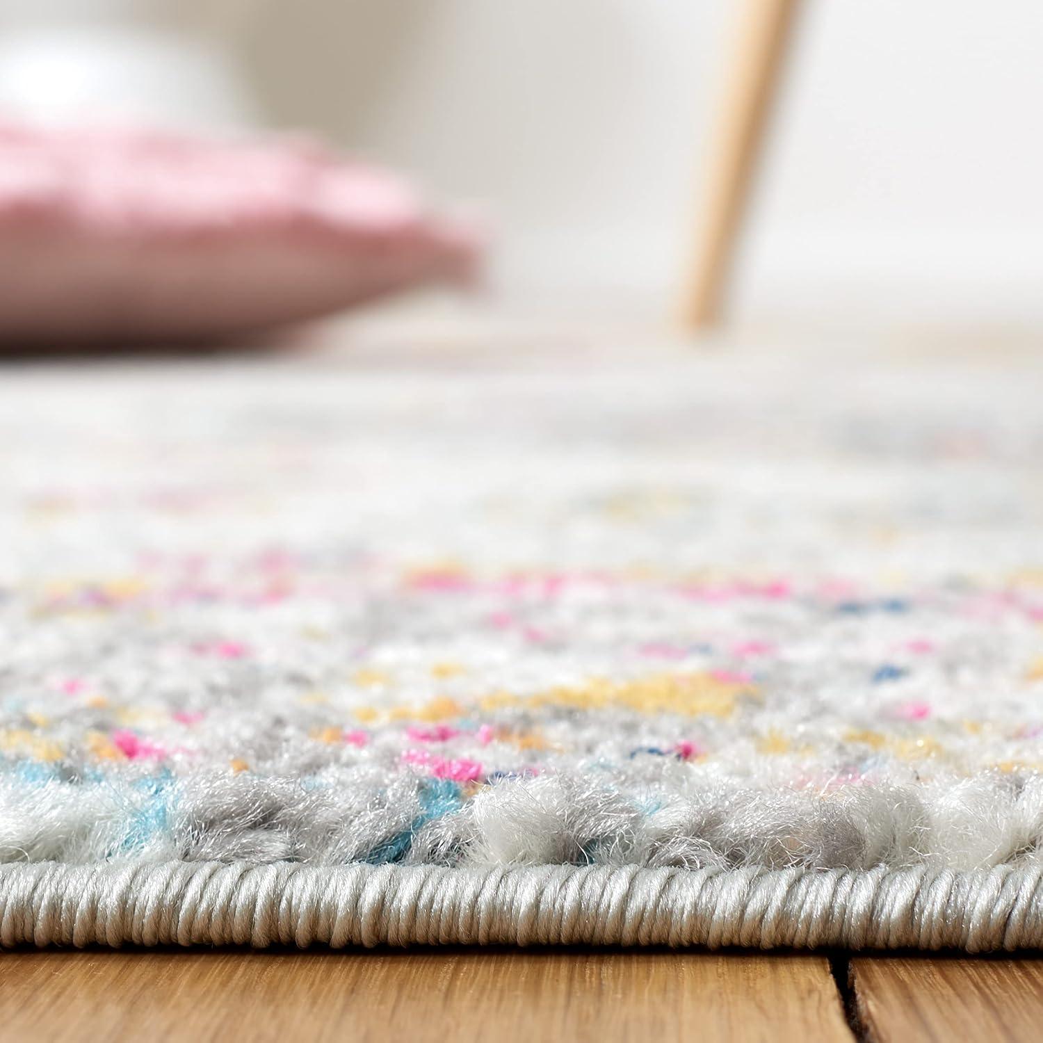 image:imageSAFAVIEH Area Rug 8x10 Madison Collection Large Cream amp Turquoise Boho Chic Glam Paisley Design NonShedding amp Easy Cleaning Ideal for Living Room Bedroom Office Dining Space MAD600EGreyGold