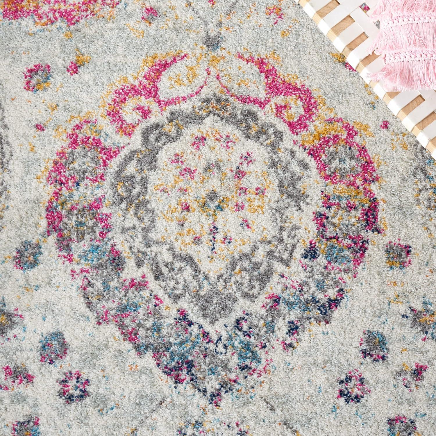 image:imageSAFAVIEH Area Rug 8x10 Madison Collection Large Cream amp Turquoise Boho Chic Glam Paisley Design NonShedding amp Easy Cleaning Ideal for Living Room Bedroom Office Dining Space MAD600EGreyGold