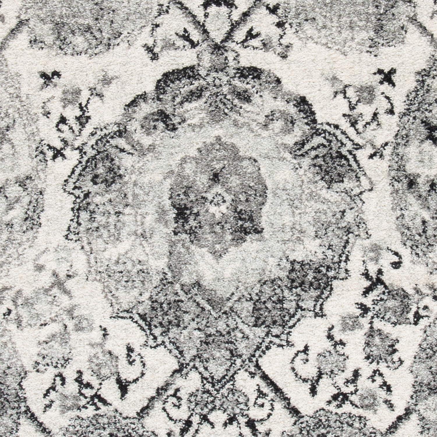 image:imageSAFAVIEH Area Rug 8x10 Madison Collection Large Cream amp Turquoise Boho Chic Glam Paisley Design NonShedding amp Easy Cleaning Ideal for Living Room Bedroom Office Dining Space MAD600ECreamSilver