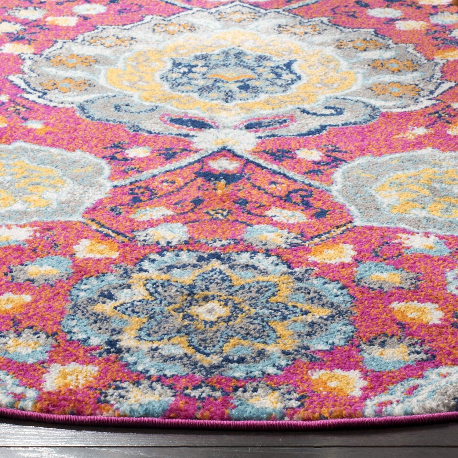 image:imageSAFAVIEH Area Rug 8x10 Madison Collection Large Cream amp Turquoise Boho Chic Glam Paisley Design NonShedding amp Easy Cleaning Ideal for Living Room Bedroom Office Dining Space MAD600EFuchsiaGold