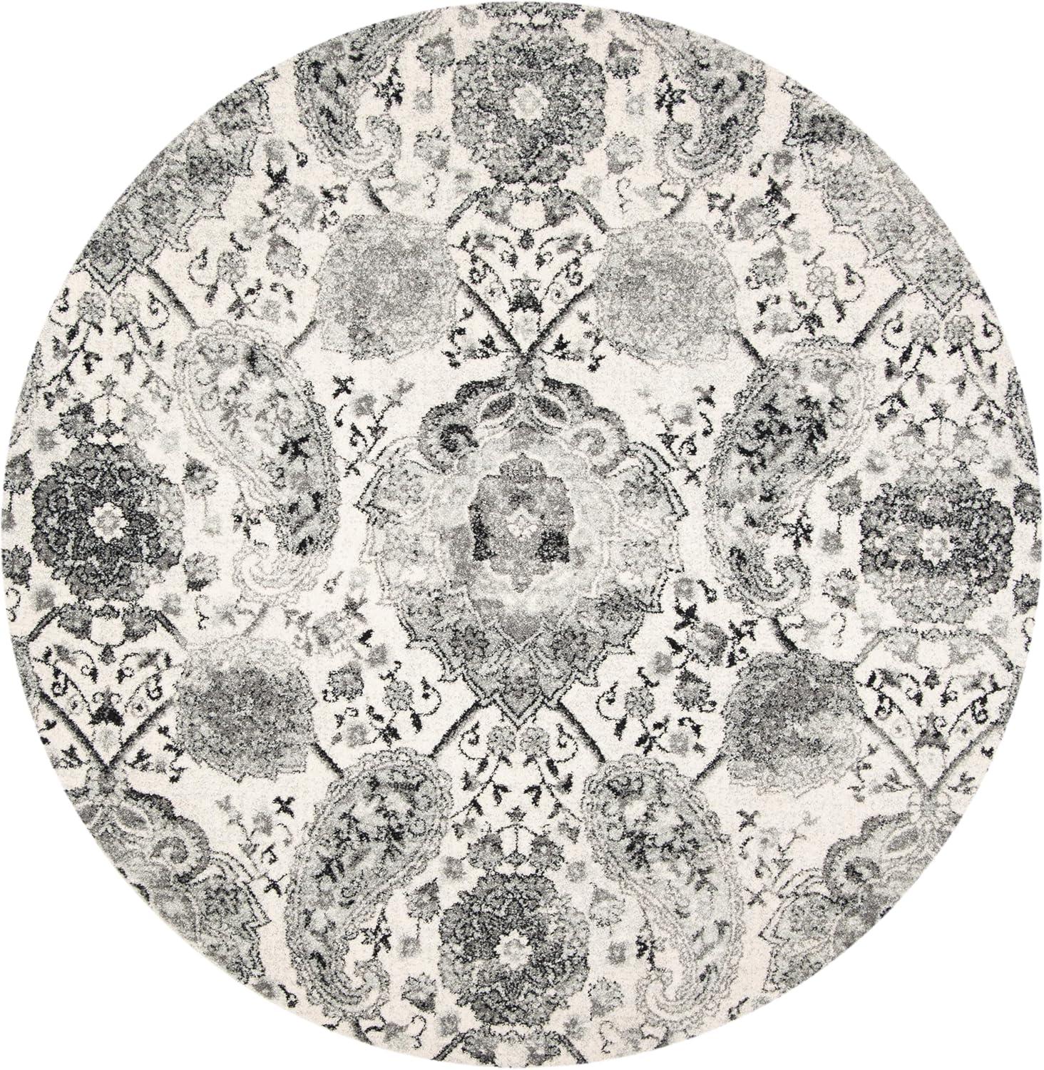 image:imageSAFAVIEH Area Rug 8x10 Madison Collection Large Cream amp Turquoise Boho Chic Glam Paisley Design NonShedding amp Easy Cleaning Ideal for Living Room Bedroom Office Dining Space MAD600ECreamSilver