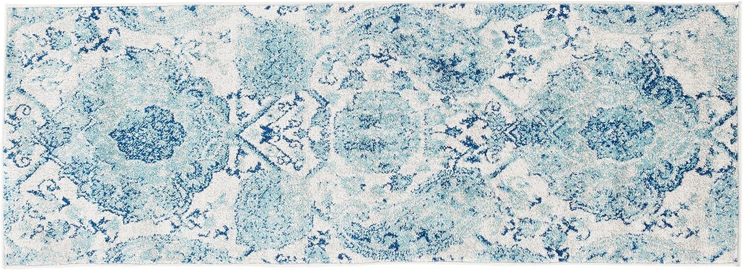 image:imageSAFAVIEH Area Rug 8x10 Madison Collection Large Cream amp Turquoise Boho Chic Glam Paisley Design NonShedding amp Easy Cleaning Ideal for Living Room Bedroom Office Dining Space MAD600ECreamTurquoise