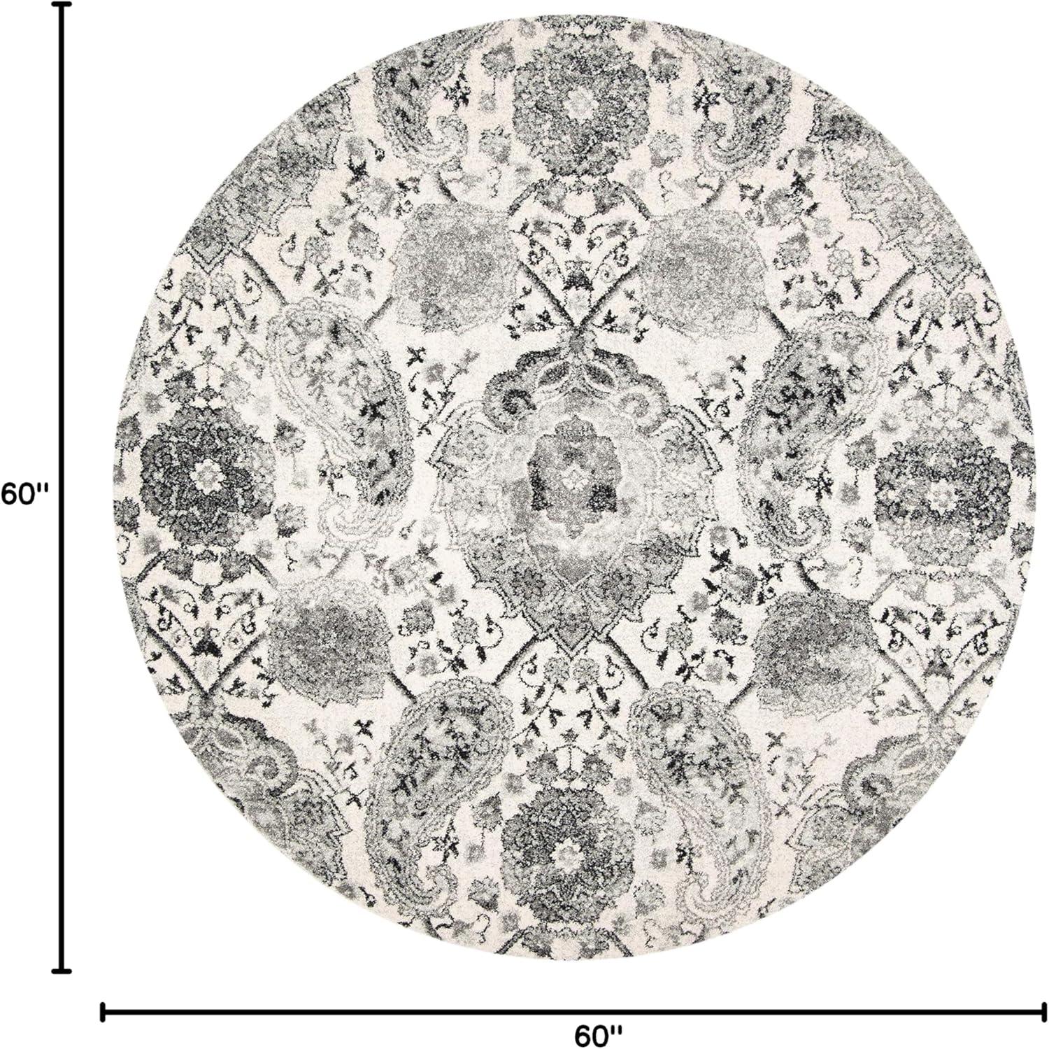 image:imageSAFAVIEH Area Rug 8x10 Madison Collection Large Cream amp Turquoise Boho Chic Glam Paisley Design NonShedding amp Easy Cleaning Ideal for Living Room Bedroom Office Dining Space MAD600ECreamSilver