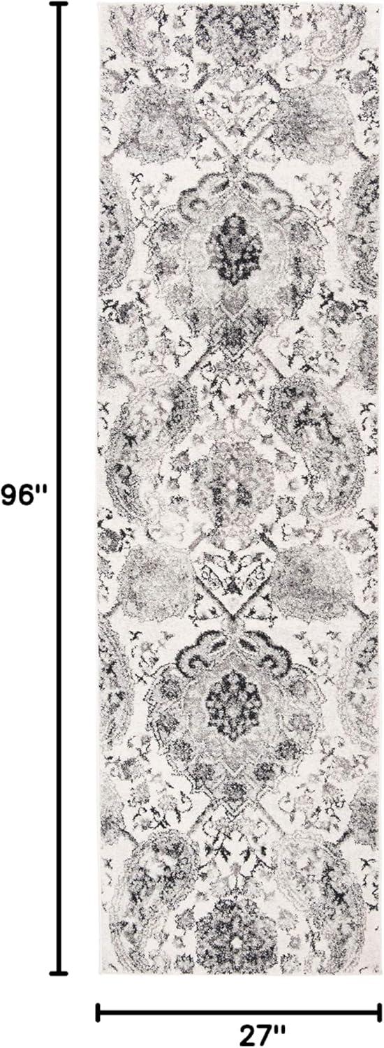 image:imageSAFAVIEH Area Rug 8x10 Madison Collection Large Cream amp Turquoise Boho Chic Glam Paisley Design NonShedding amp Easy Cleaning Ideal for Living Room Bedroom Office Dining Space MAD600ECreamSilver