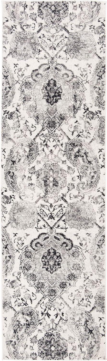 image:imageSAFAVIEH Area Rug 8x10 Madison Collection Large Cream amp Turquoise Boho Chic Glam Paisley Design NonShedding amp Easy Cleaning Ideal for Living Room Bedroom Office Dining Space MAD600ECreamSilver