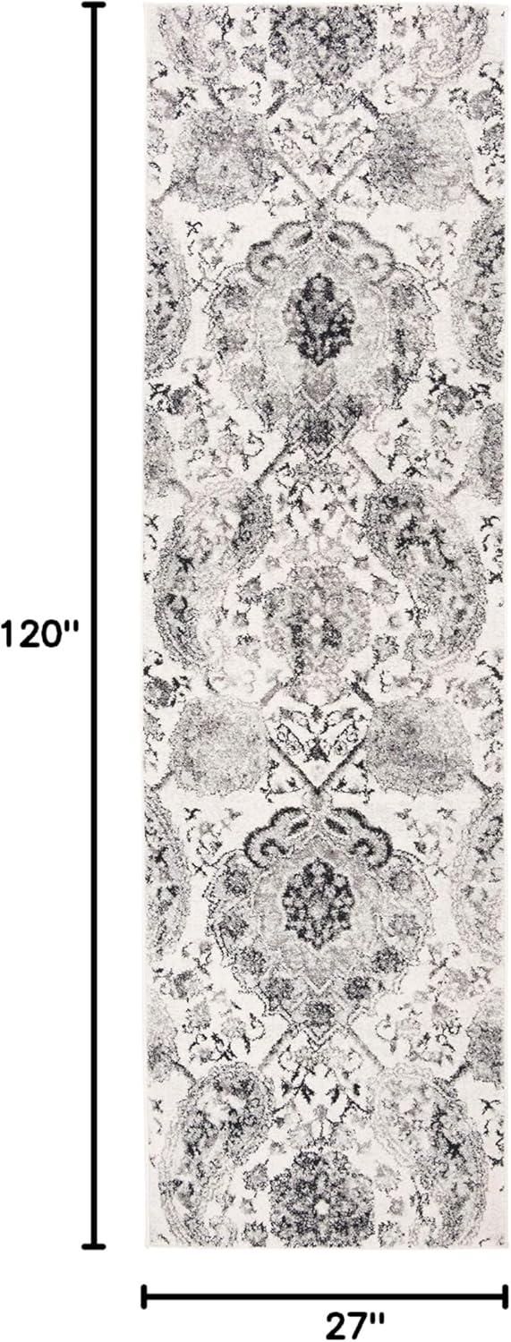 image:imageSAFAVIEH Area Rug 8x10 Madison Collection Large Cream amp Turquoise Boho Chic Glam Paisley Design NonShedding amp Easy Cleaning Ideal for Living Room Bedroom Office Dining Space MAD600ECreamSilver