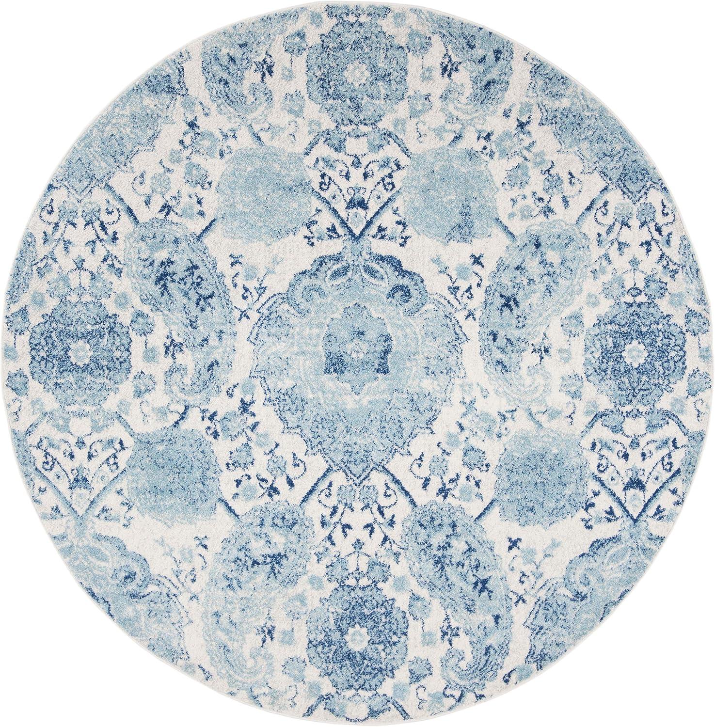 image:imageSAFAVIEH Area Rug 8x10 Madison Collection Large Cream amp Turquoise Boho Chic Glam Paisley Design NonShedding amp Easy Cleaning Ideal for Living Room Bedroom Office Dining Space MAD600ECreamTurquoise