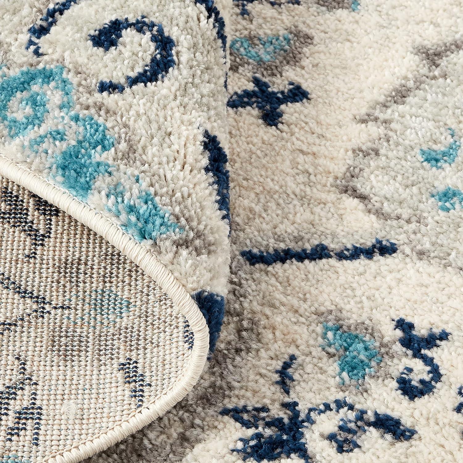 image:imageSAFAVIEH Area Rug 8x10 Madison Collection Large Cream amp Turquoise Boho Chic Glam Paisley Design NonShedding amp Easy Cleaning Ideal for Living Room Bedroom Office Dining Space MAD600ECreamLight Grey