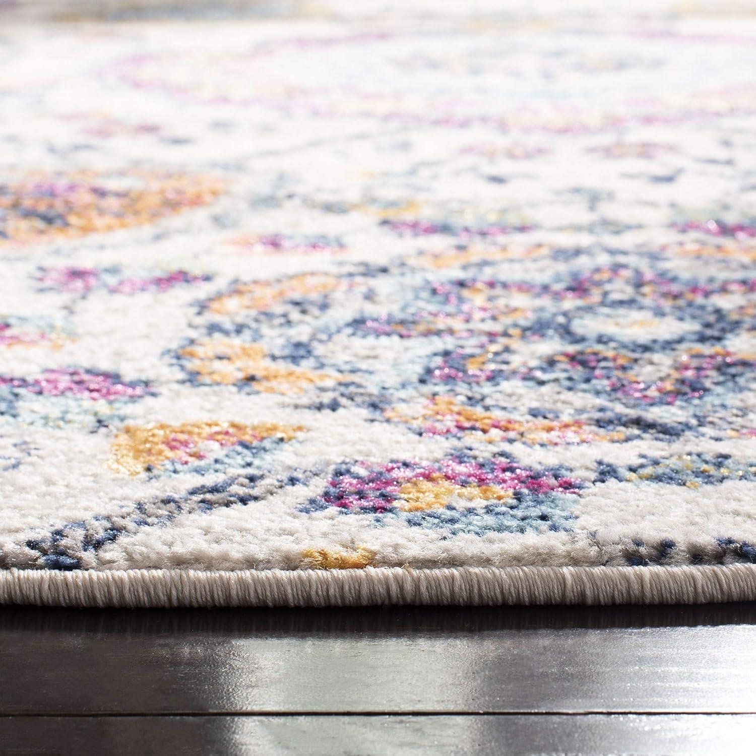 image:imageSAFAVIEH Area Rug 8x10 Madison Collection Large Cream amp Turquoise Boho Chic Glam Paisley Design NonShedding amp Easy Cleaning Ideal for Living Room Bedroom Office Dining Space MAD600ECreamMulti