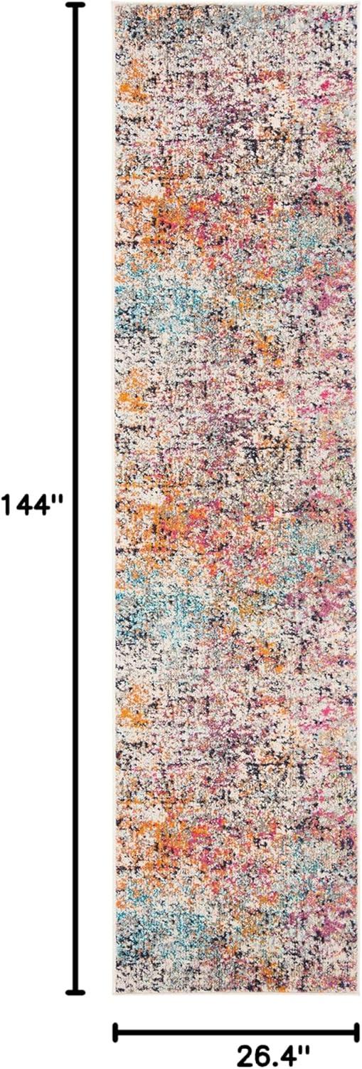 image:imageSAFAVIEH Area Rug 8x10 Madison Collection Large Grey amp Pink Modern Abstract Design NonShedding amp Easy Cleaning Ideal for Living Room Bedroom Office Dining Space MAD460AGreyPink